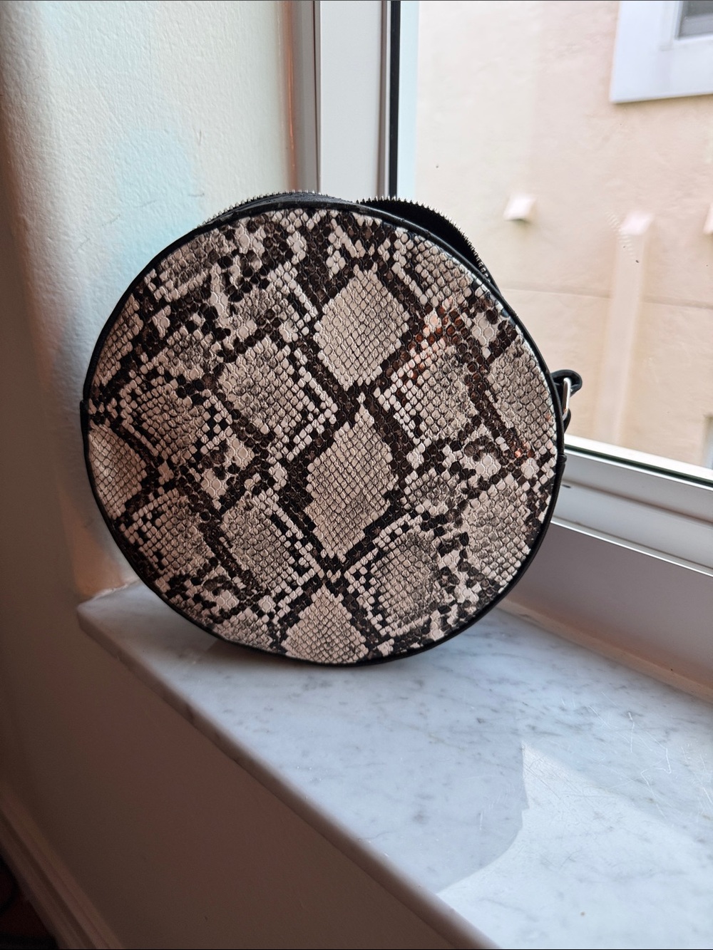 Faux snake skin Crossbody bag